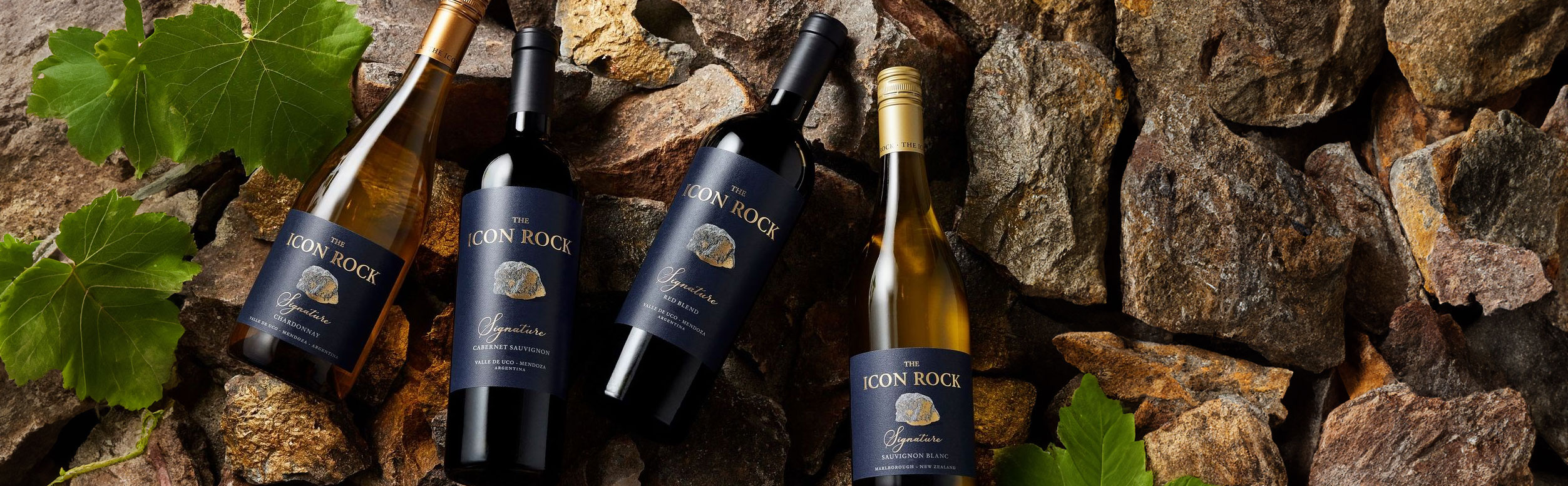 Bottle Shot on Rocks